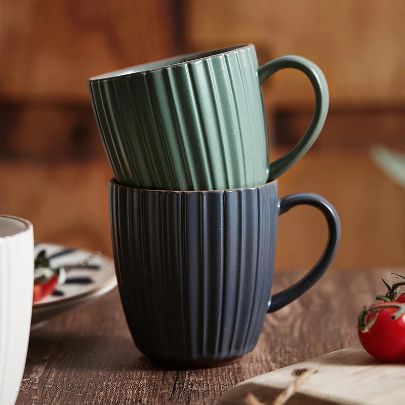 High value mug couple ceramic cup children cute pair of drinking cups household creative coffee cup ins wind