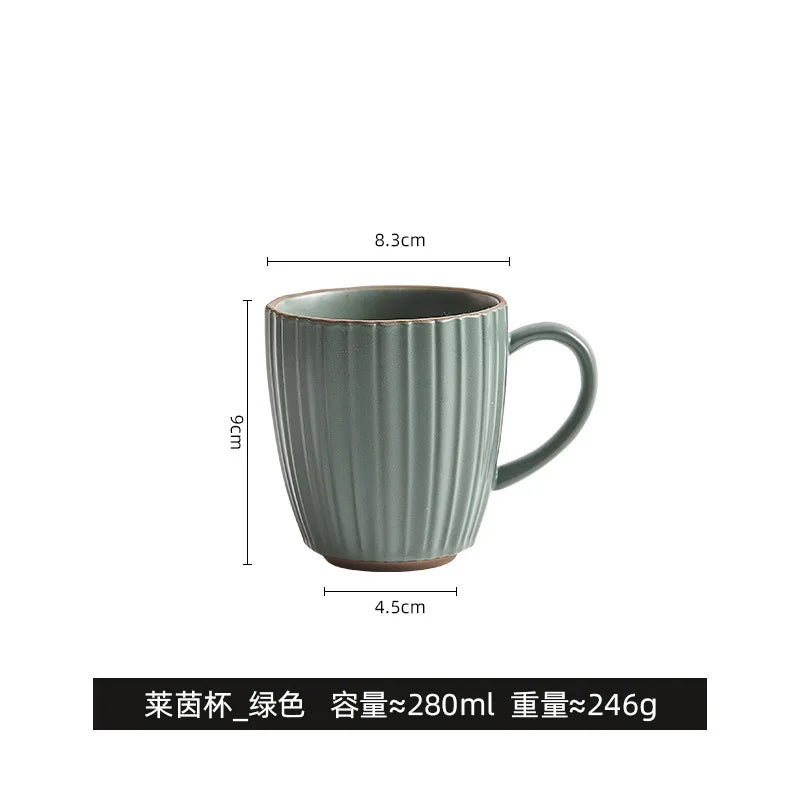 High value mug couple ceramic cup children cute pair of drinking cups household creative coffee cup ins wind