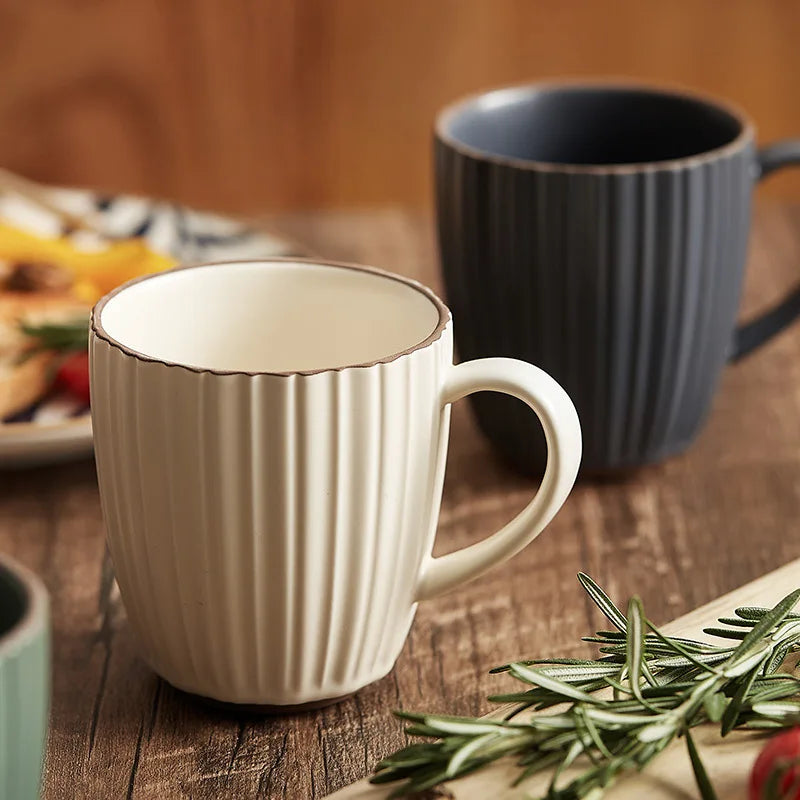 High value mug couple ceramic cup children cute pair of drinking cups household creative coffee cup ins wind