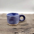 250ML Ceramic Mugs Creative Ring Handle Korean Style Irregular Splash Ink Coffee Cup Office Home Breakfast Tea Cup Handgrip Mug