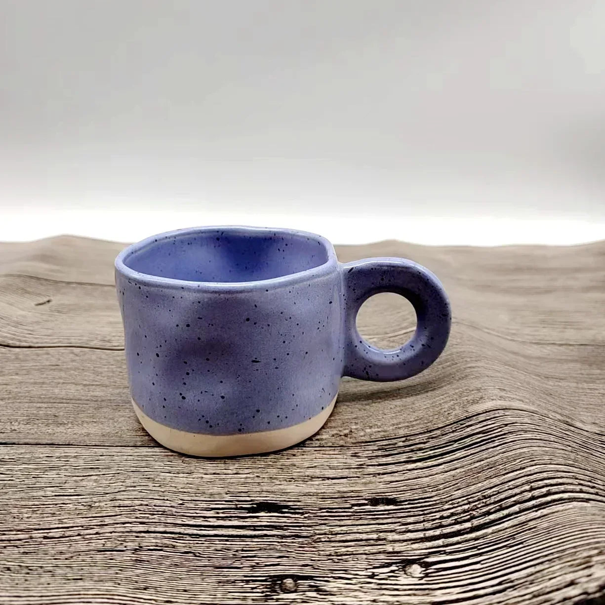 250ML Ceramic Mugs Creative Ring Handle Korean Style Irregular Splash Ink Coffee Cup Office Home Breakfast Tea Cup Handgrip Mug