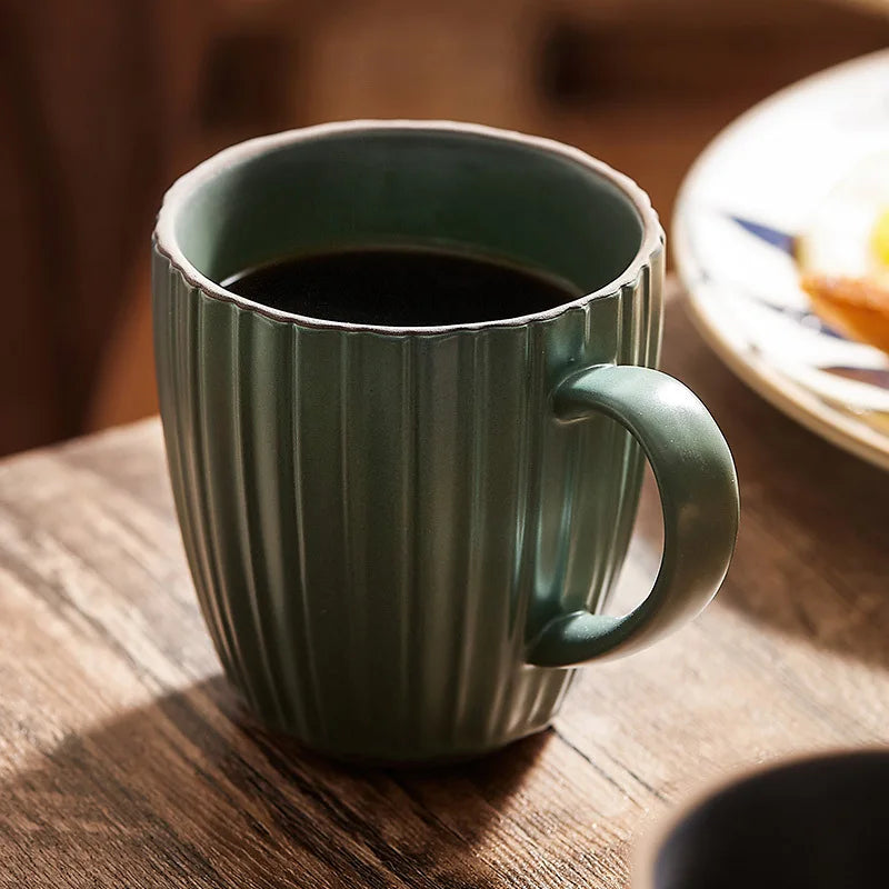 High value mug couple ceramic cup children cute pair of drinking cups household creative coffee cup ins wind