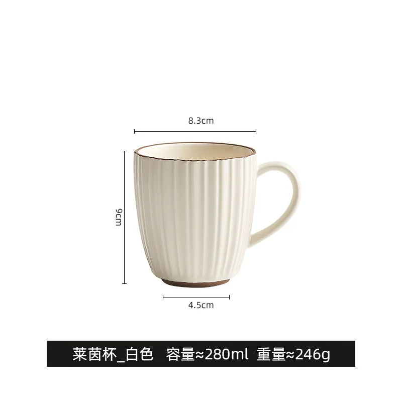 High value mug couple ceramic cup children cute pair of drinking cups household creative coffee cup ins wind