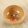 3D Ceramic Golden Fish China Tea Cup Porcelain Cups Mugs for Tea Bowl Hand Pottery Cups Teacups Japanese Mug Chinese Bowls Set