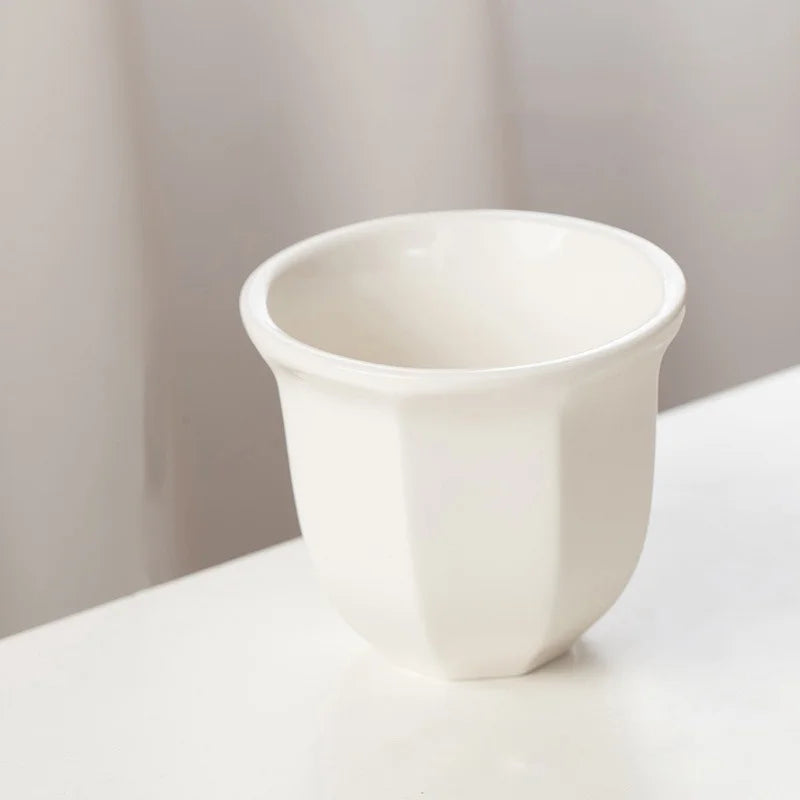 180ml/250ml Coffee Cups Ceramics Teacups Flower Pattern Anti-scald Latte Art Espresso Mugs Hand Held Cappuccino Mugs Xmas Gift