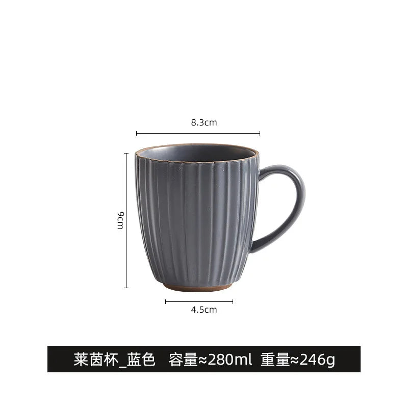 High value mug couple ceramic cup children cute pair of drinking cups household creative coffee cup ins wind